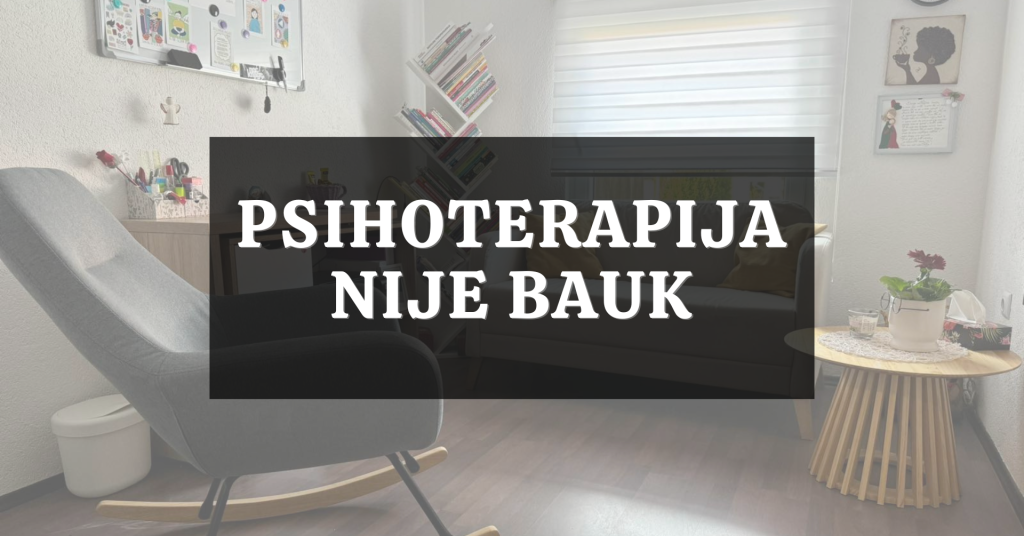 Psihoterapija nije bauk poster